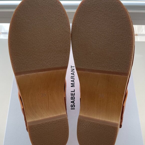 ISABEL MARANT Thalie leather clogs/ Color: Natural (Tan) - Picture 5 of 6